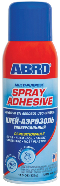 Клей спрей для карпета Abro 326 мл (универсальный), SA-300 (1 шт ...