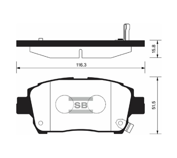 Колодки тормозные Sangsin Brake SP1244 Передние - купить по низким ...