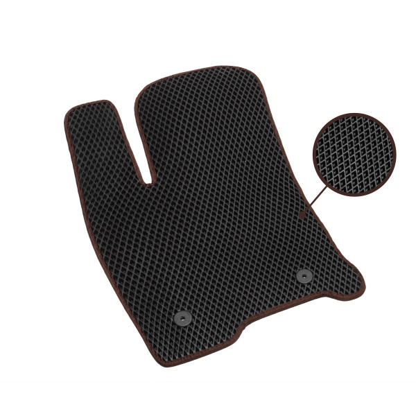 Коврики в салон автомобиля 1водительскийAM32012, цвет коричневый ...
