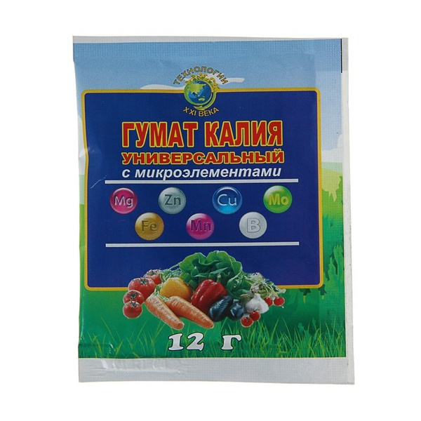 Удобрение Гумат Калия Green Land, универсальный, с микроэлементами, 12 ...