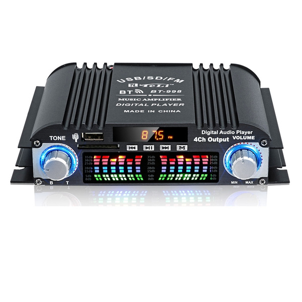 BT-998 HIFI цифровой аудио усилитель с ЖК-дисплеем Усилитель мощности ...