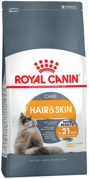 Royal Canin Хэйр энд Скин 33 для Кошек с чувствительной кожей 400гр ...