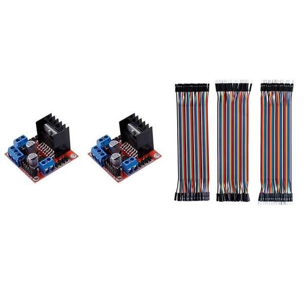 Плата контроллера привода двигателя L298N Модуль управления шаговым ...