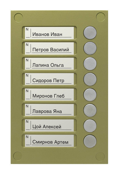 Вызывная панель VIZIT Safe Home Кнопочная панель VIZIT BS-424-8 купить ...