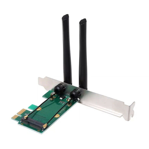 Беспроводная карта WiFi Mini PCI-E Express для адаптера с 2 антеннами ...