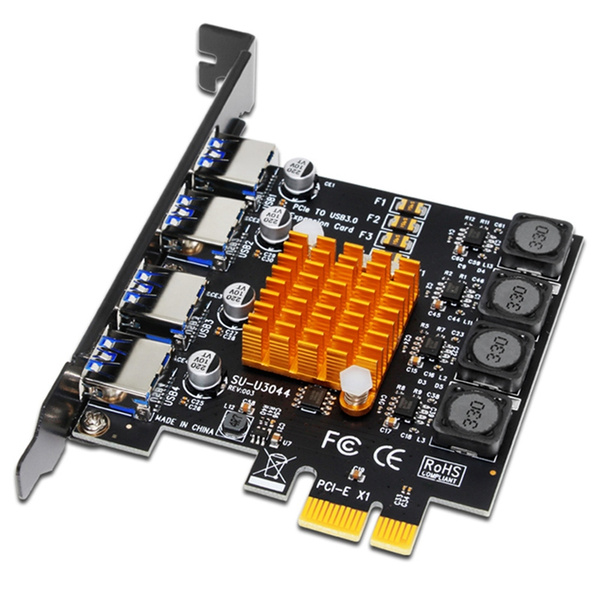 USB 3.0 PCI E 4 порта контроллер концентратор USB 3.0 карта SATA3.0 PCI ...
