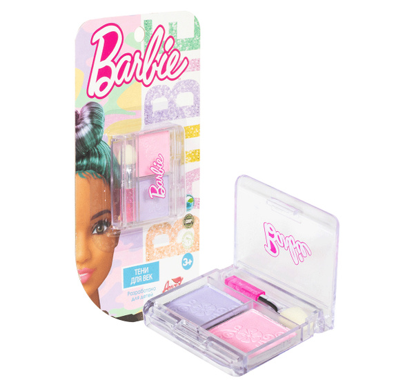 Barbie Детская декоративная косметика для девочек. Тени для век Тон ...