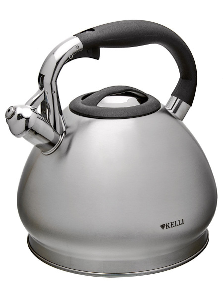 Чайник Kelli KL-4328 для плиты нержавеющий со свистком, 4.5 л - купить ...