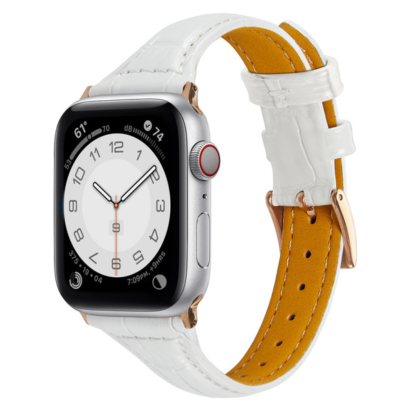 Кожаный узкий ремешок SWAP для Apple Watch 42mm / 44mm / 45mm, цвет ...
