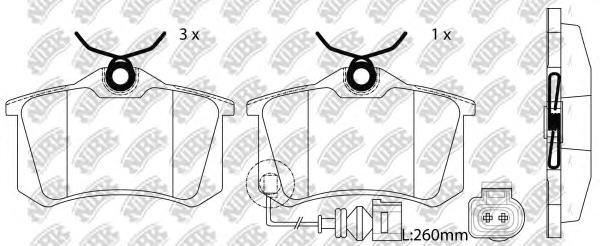 Колодки тормозные NiBK PN0019W - купить по низким ценам в интернет ...