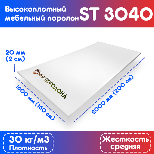 Мебельный поролон st3040