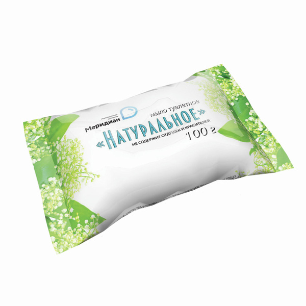 Мыло туалетное 100 г, "Натуральное", (Меридиан) ( 5 шт.) купить на OZON ...