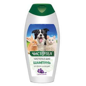 ЧИСТОТЕЛ БИО 180 мл шампунь от блох с лавандой универсальный C516 ...
