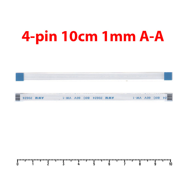 Шлейф 4 pin, 10 см, шаг 1 (прямой) купить на OZON по низкой цене ...
