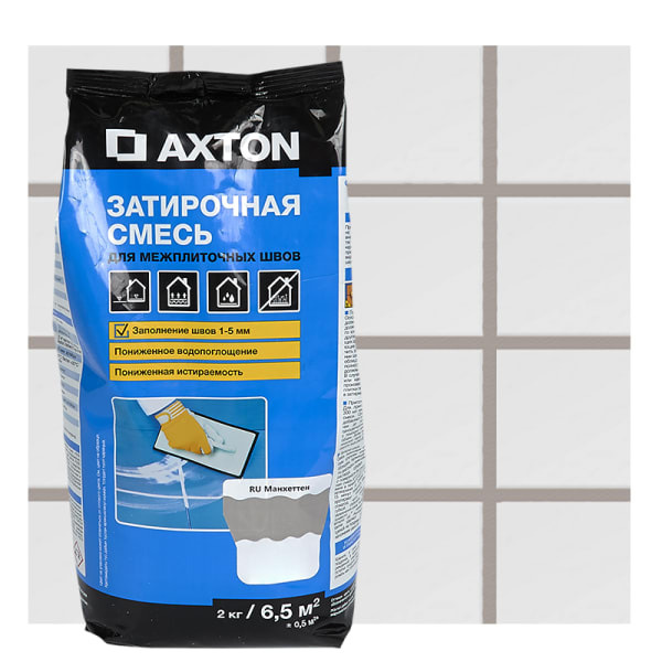 Затирка цементная Axton A.120 цвет манхеттен 2 кг купить на OZON по ...