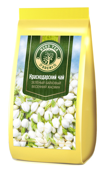 Краснодарский чай 70гр зеленый Весенний Жасмин Nord Tea Sochi Gold ...