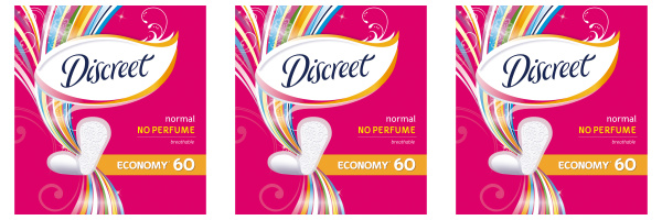 Discreet Женские гигиенические прокладки на каждый день Normal Trio ...