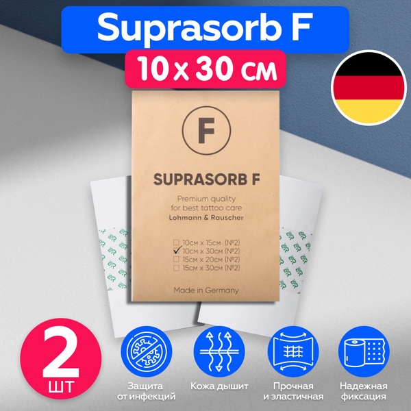 Супрасорб Ф (Suprasorb F) Пленка для заживления тату за 5 дней - 10 см ...