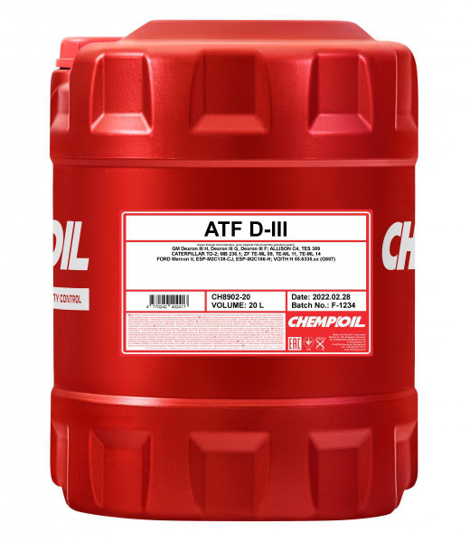 CHEMPIOIL ATF D-III (Dexron III; Dexron 3) синтетическое масло для АКПП ...