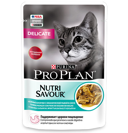 Purina Pro Plan NutriSavour Delicate Ocean Fish / Паучи Пурина Про План ...