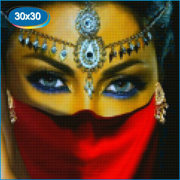 Алмазная мозаика восточные мотивы, девушки, люди 30х30 см Алмазная Фея ...