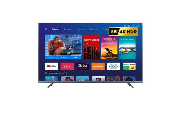 Купить телевизор Xiaomi 55" Mi TV 4S 55 T2 LED, HDR (2019), черный 55 ...