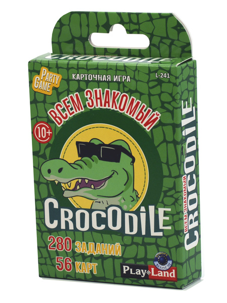 Карточная игра Play Land Crocodile / Крокодил / Подарок ребенку ...