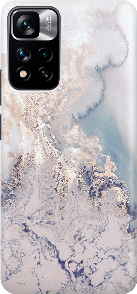 Силиконовый чехол Мраморная волна на Xiaomi Redmi Note 11 Pro+ 5G ...