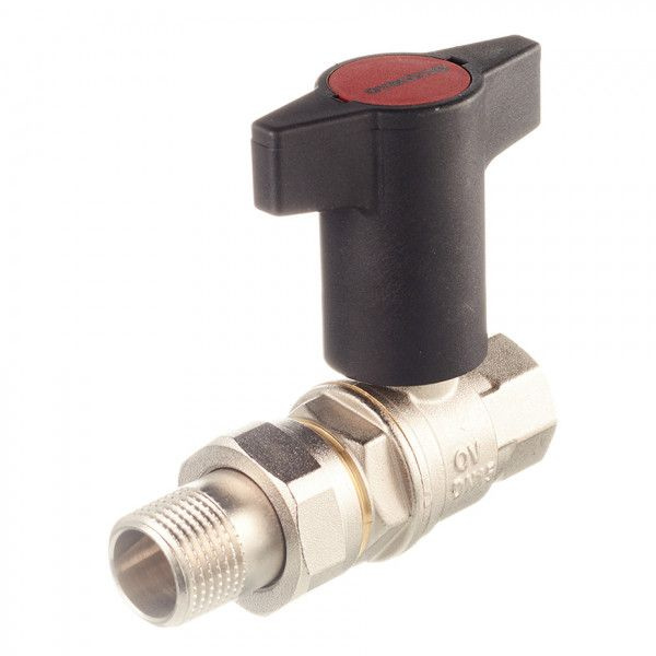 Кран шаровый Optibal 1/2" НГ с американкой маховик пластмассовый ...