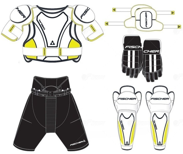 Защита хоккейная Fischer Starter Kit - купить по выгодной цене в ...