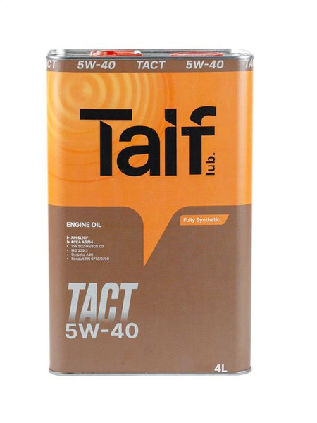Масло моторное TAIF Tact 5W-40 Синтетическое - купить в интернет ...