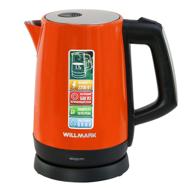 Купить электрический чайник WILLMARK WEK-1758S, Пластик по низкой цене ...