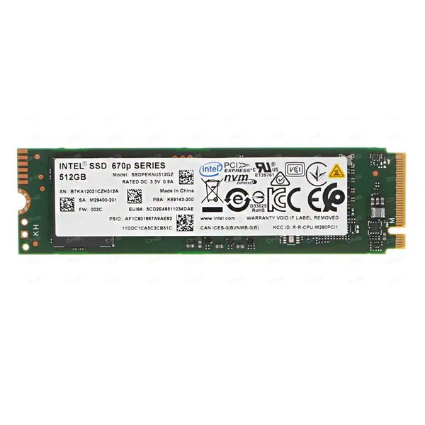512 ГБ Внутренний SSD-диск Intel 670p M.2" NVMe Pcie 3.0 (SSDPEKNU512GZ ...
