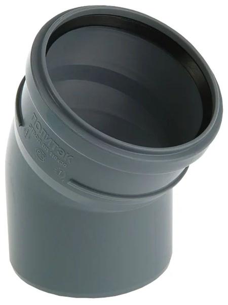 Отвод канализационный 110 мм х 30 градусов ПОЛИТЭК - купить с доставкой ...