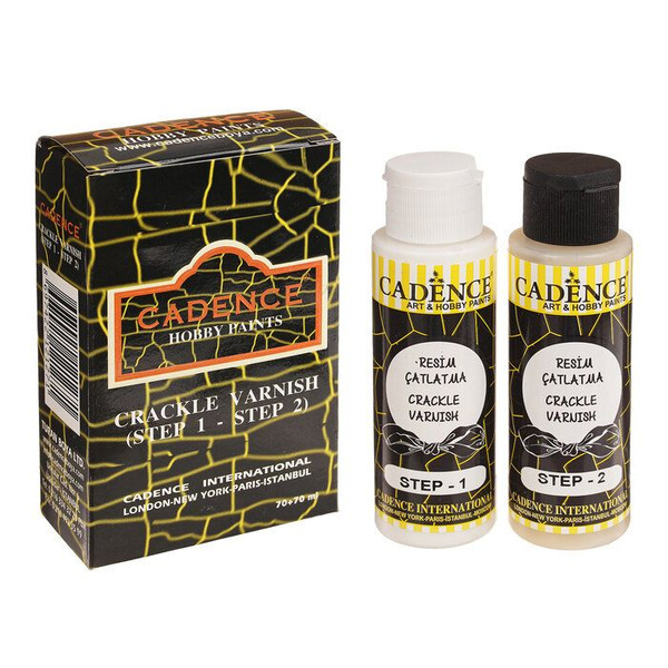 Набор лаков для двухшагового кракелюра Cadence Crackle Varnish, 70+70 ...