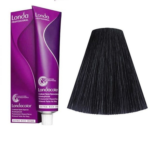 Londa Professional краска для волос стойкая 2/0 черный 60 мл /Лонда ...