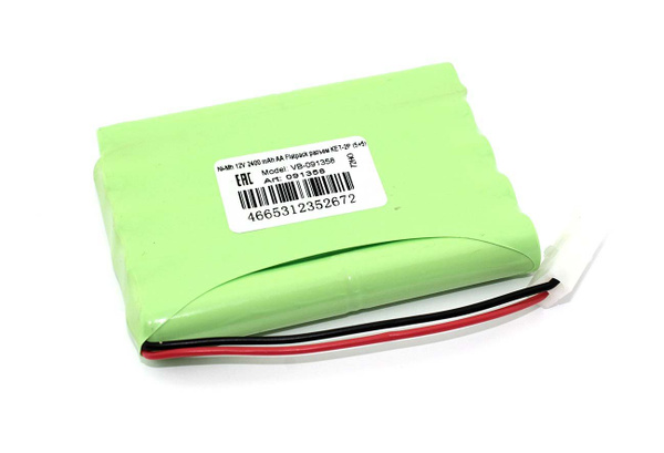 Аккумулятор Ni-Mh 12V 2400 mAh AA Flatpack разъем KET-2P (5+5) - купить ...