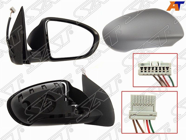 Зеркало правое для Ниссан Кашкай j10 рестайлинг 2010-2013, Nissan ...