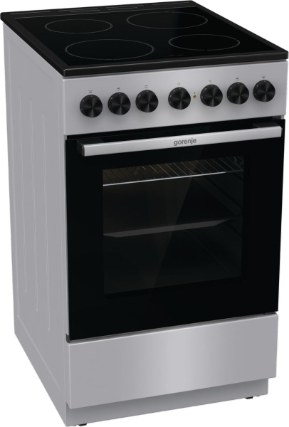 Плита Электрическая Gorenje GEC5B20SG серебристый стеклокерамика (без ...