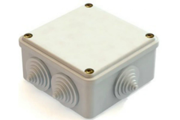 Распаячная коробка с крышкой ОП 100х100х55мм, IP54, 8вх TDM SQ1401-0113 ...