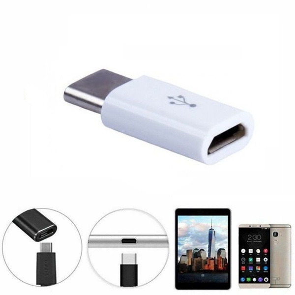 Адаптер OTG Белый/ Адаптер-переходник с micro-Usb на Type-C, для ...