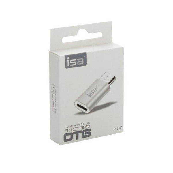 Переходник Lightning на Micro USB P-07 ISA - купить с доставкой по ...