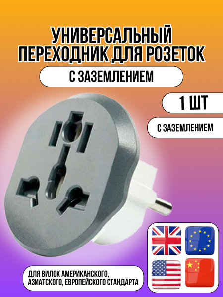Переходник с китайской розетки ; Переходник на евро вилку ...