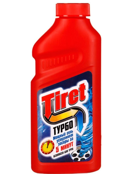 Tiret Гель для устранения сложных засоров Turbo, 500 мл - купить с ...