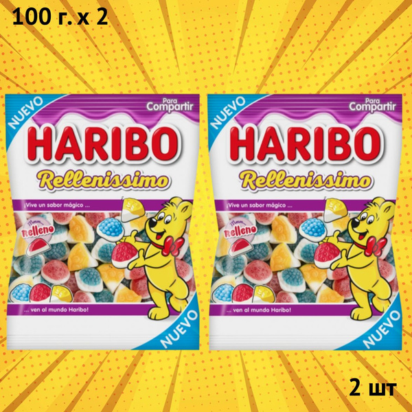 Haribo Rellenissimo / Харибо жевательный мармелад с фруктовым вкусом ...