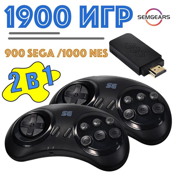 Игровая приставка, DATA FROG Y2 SG 16 бит 4K HDMI 1900 игр с ...