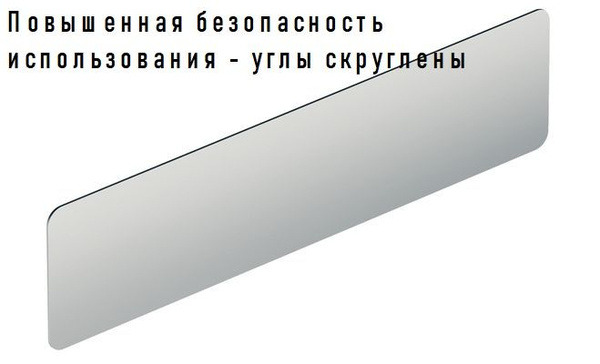 Дверная защитная отбойная пластина. Накладка из нержавеющей стали ...