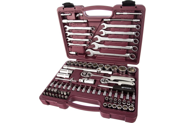 Набор инструмента THORVIK 1/4" и 1/2" 82 пр - купить по выгодной цене в ...
