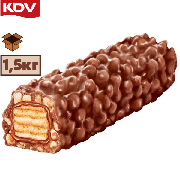 Вафли КДВ С МЯГКОЙ КАРАМЕЛЬЮ И ВОЗДУШНОЙ КУКУРУЗОЙ 1,5 кг / Яшкино ...