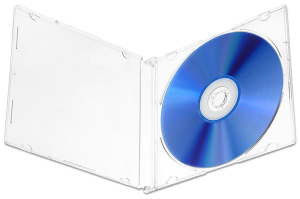Коробка / бокс/ футляр на 1CD/DVD/BD Slim Box прозрачный, в упаковке 1 ...